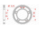 AFAM Steel standard arrière arrière 10508 - 530