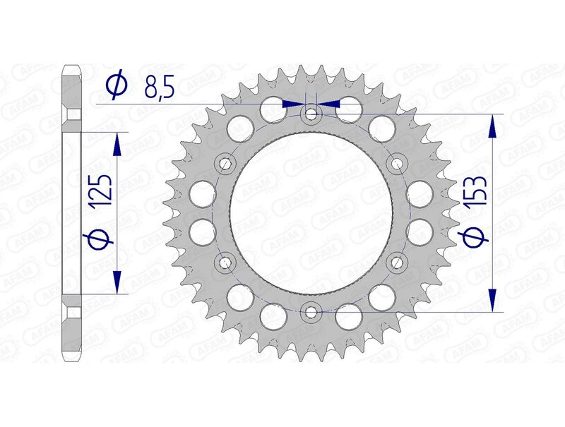 AFAM Aluminium Ultra -Light Achter Spropet 11212 - 520