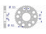 AFAM Aluminium Ultra -Light Achter Spropet 11605 - 530