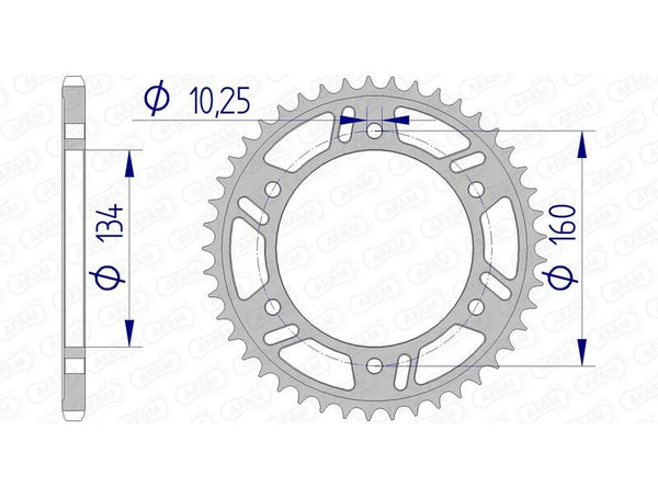 AFAM Aluminium Ultra-Light Achter Spropet 11618-520 11618-41