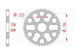 AFAM Steel Standard Achter Sprock 12325 - 428