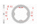 Afam steel standard rear sproke 12407 - 520