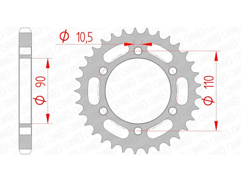 AFAM Steel standard SPROPET 12600 - 530