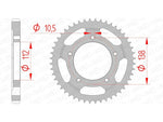 AFAM Steel standard Sprock arrière 12607 - 530