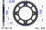 Afam Aluminium Ultra -licht hart anodiziertes hinteres Spropet 13116 - 420