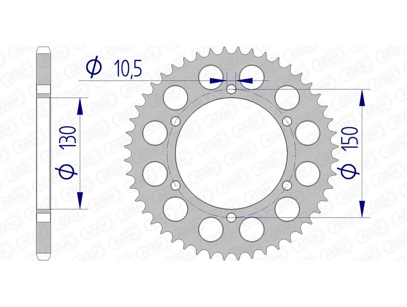 AFAM Aluminium Achterspoket 13604 - 520