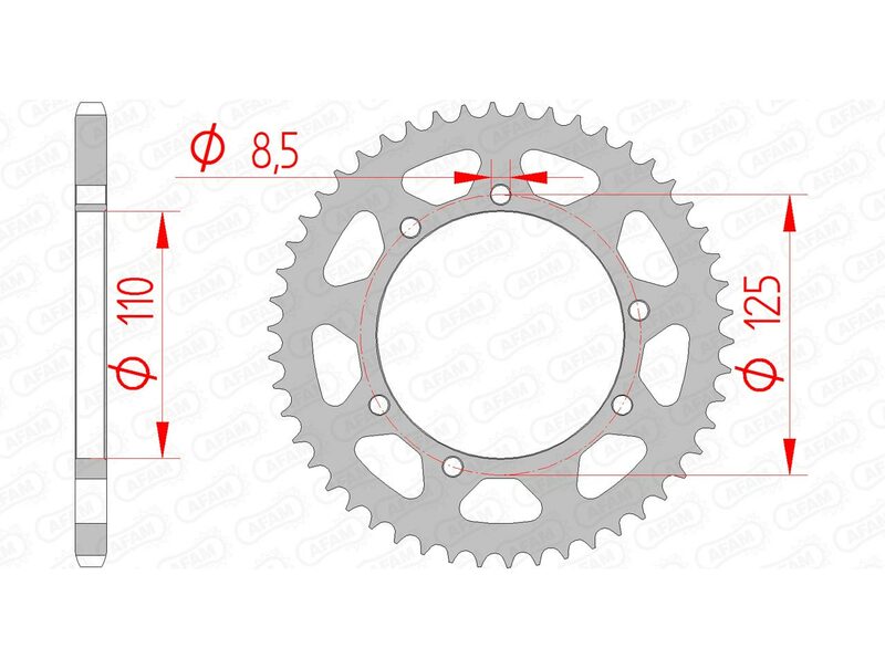 AFAM Steel standard arrière arrière 14109 - 420