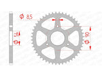 AFAM STAEL STAHRE HINTER -Kettenrad 146100 - 420