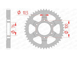 AFAM Steel standard Sprock arrière 14902 - 530