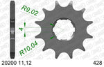 AFAM Stahl Standard Vorderkette 20200 - 428 