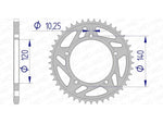 AFAM aluminum rear spoken 15605 - 520