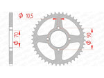 AFAM Steel Standard Rear Sprock 16310 - 520