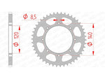 AFAM Steel standard Sprock arrière 16600 - 520