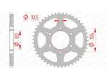 AFAM Steel Standard Achter Sprock 16606 - 520