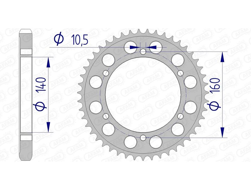 Afam Aluminium Heckrad 17701530