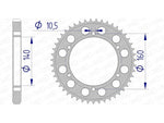 AFAM aluminium achterste tandwiel 17701530