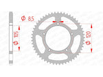 AFAM STAEL STAHRE HINTER -Kettenrad 35103 - 420