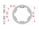 AFAM Steel standard Sprock arrière 35804 - 525