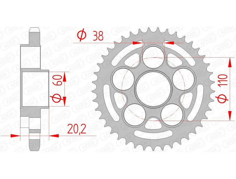 AFAM Steel standard Spropet 50800 - 525