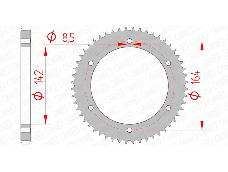 AFAM Steel standard Spropet 65200 - 428