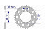 Afam Aluminium Heckradkettenrad 72801 - 525