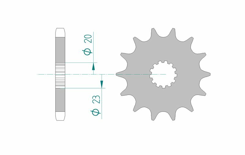 AFAM staal standaard voor sprock 22403 - 530