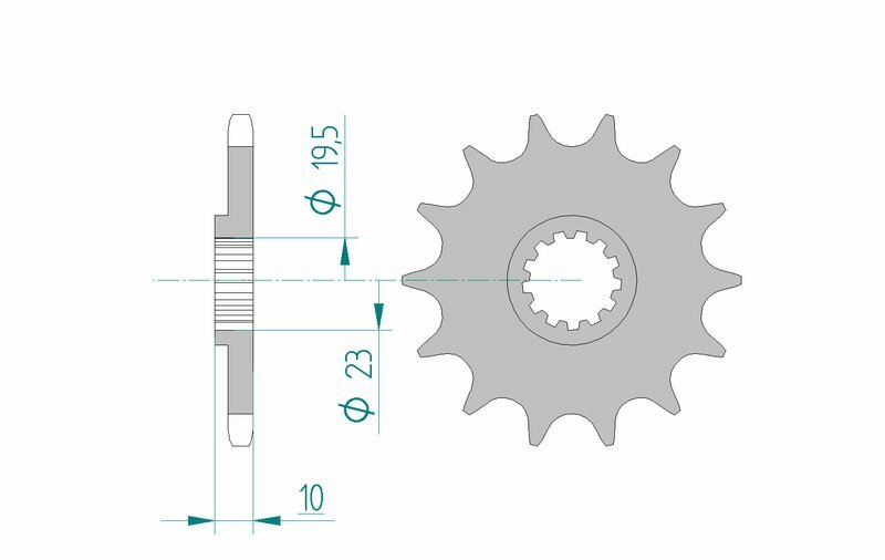 AFAM Steel auto-nettoyage avant Sprock 24201 - 520