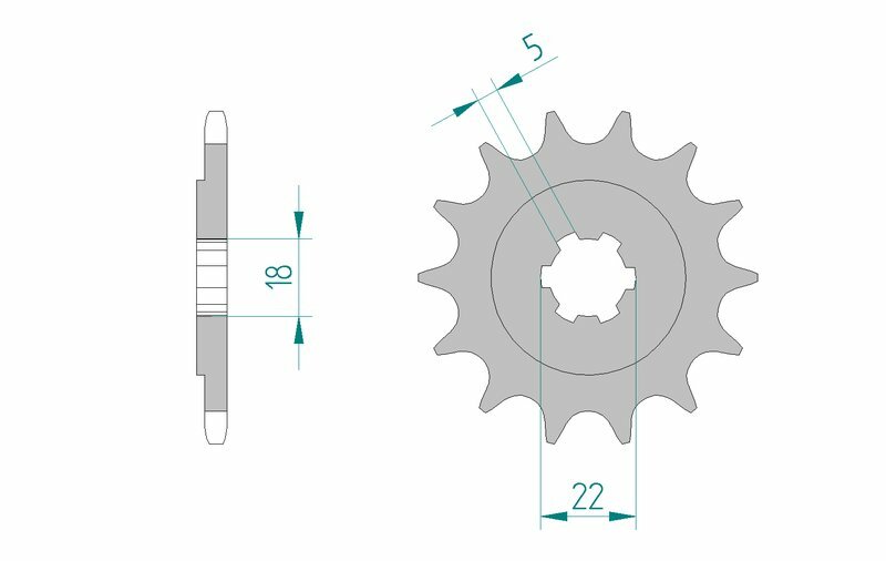 AFAM Steel auto-nettoyage avant Sprock 24201 - 520