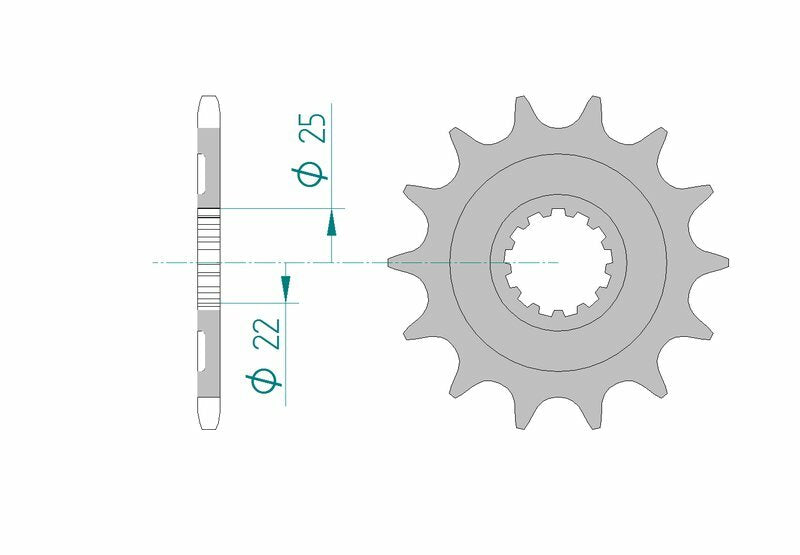 AFAM Steel auto-nettoyage avant Sprock 27502 - 520