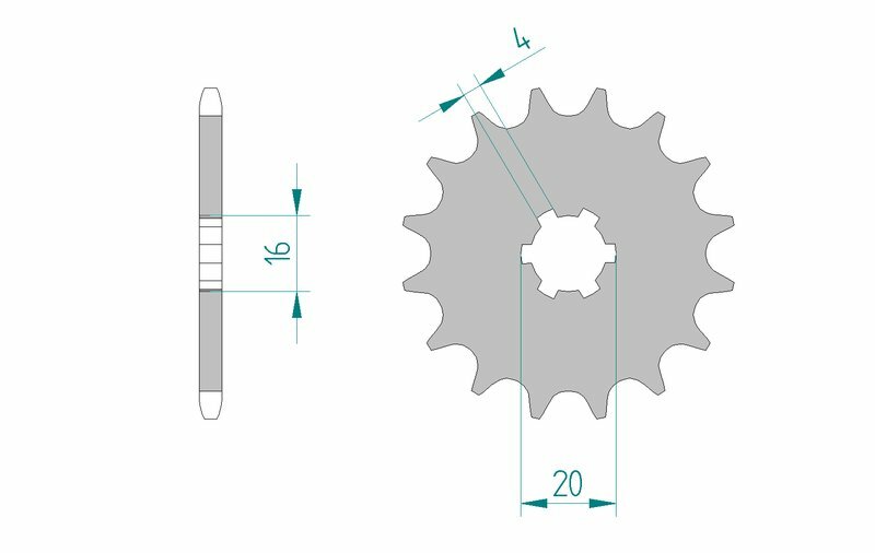 Afam Steel Self -Cleaning -Vorderrad 30100 - 520