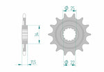 AFAM Steel Standard Front Sprocket 43400 - 520 i stål med 11,5 mm tjocklek och 34 mm total höjd. Passar Sherco SE 4.5i-F 450 och liknande modeller.