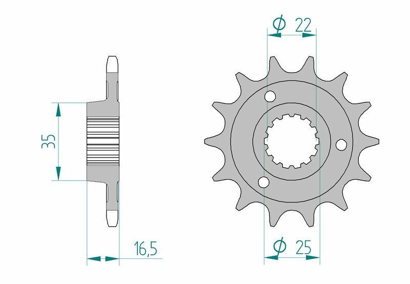 AFAM Steel standard avant 52613 - 525