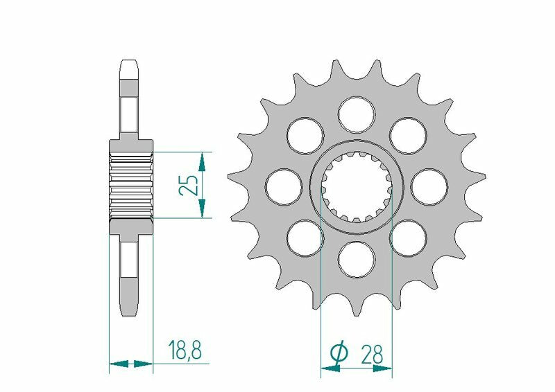 AFAM STALEN Standaard voor Sprock 61602 - 525