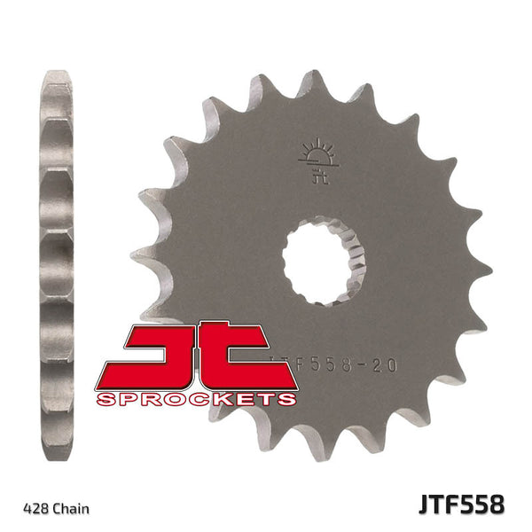 Le pignon avant standard de JT Sprock's Steel 558 - 428 JTF558.15