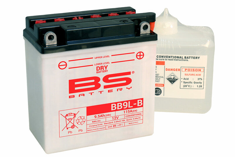 BS Battery Battery High Performance met Acid Pack - BB9L -B