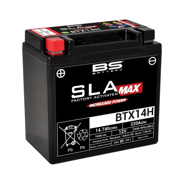 BS Battery SLA Max Batterie wartungsfrei werkseitig aktiviert - BTX14H 