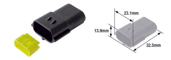 Tourmax wasserdichte männliche Stecker 070 (FRA) -3-Poly-Etp-113