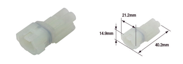 Connecteur féminin Tourmax imperméable 090 (FRSH) -2-POLE-ETP-44