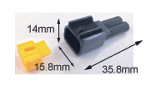 Connecteur mâle Tourmax imperméable 090 (FRW) -2-POLE-ETP-57