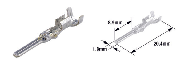 Tourmax Male Terminal Pin Type 070 (FRA) -BRASS-50-PACK-ETP-64