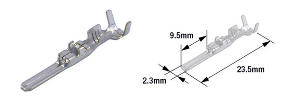 Tourmax männliche terminal pin Typ 090 (FRS & FRSH)-BRASS-50-PACK-ETP-42