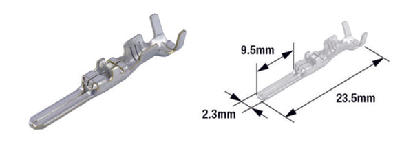 Tourmax mâle Terminal Pin 090 (FRW) -brass-50-pack-ETP-55
