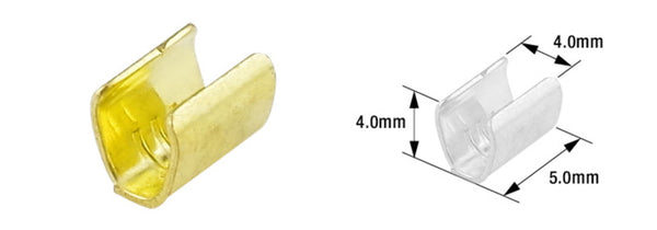 Sleeve Joint Tourmax Ø4 mm type B-48-Brass-100-Pack-ETP-92