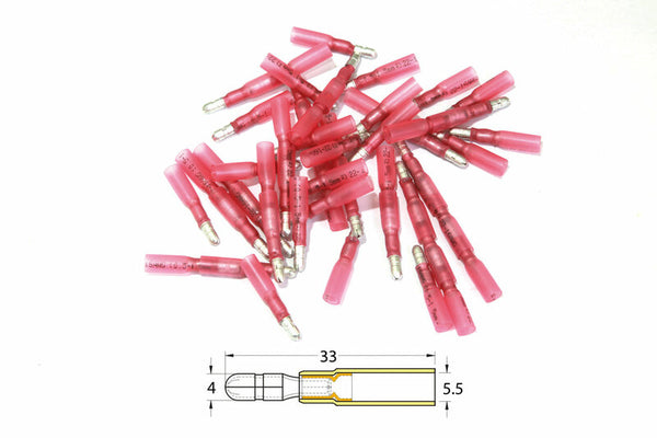Bihr weiblicher Schrumpfschlauchkontakt für Crimp-Kugel Ø0,5 mm²/1,5 mm²-50-Pack-MPD1-156
