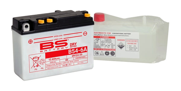 Batterie BS conventionnelle avec acide Pack-6N12A-2D (B54-6A)
