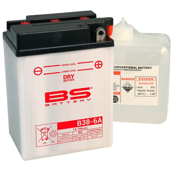 BS Batterie Konventionell mit Säurepack - B38-6A 