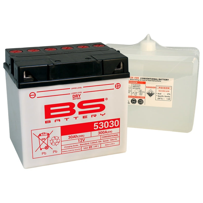 BS -Batterie Batterie hohe Leistung mit Säurepaket - 53030