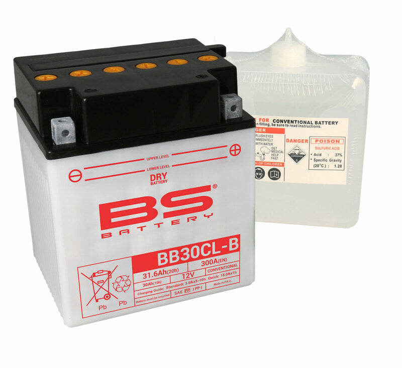 BS -Batterie Batterie hohe Leistung mit Säurepaket - BB30CL -B