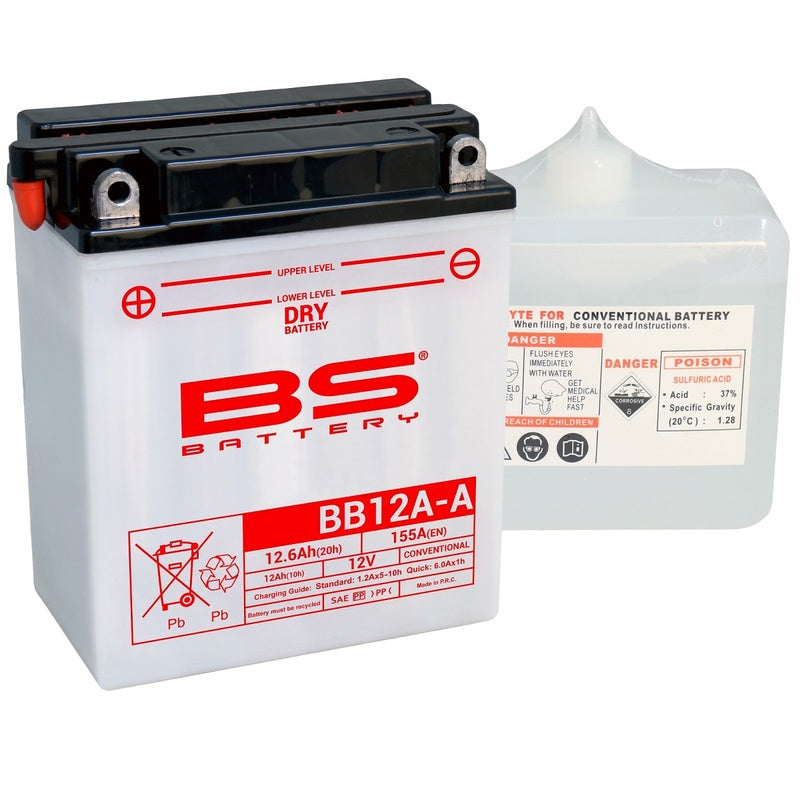 BS Battery Battery High Performance met Acid Pack - BB12a -A