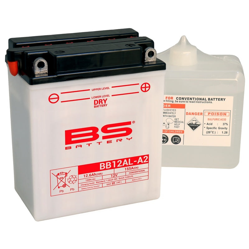 BS -Batterie Batterie hohe Leistung mit Säurepaket - BB12Al -A2